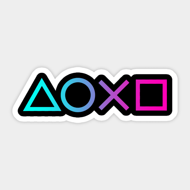 PS4 Ombre [Large Print] Sticker by TealYEEZUS